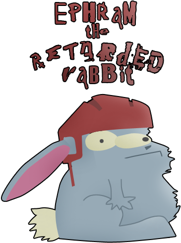 Ephram The Retarded Rabbit By Rose-chainsaw - Family Guy Retarded Rabbit (381x520)