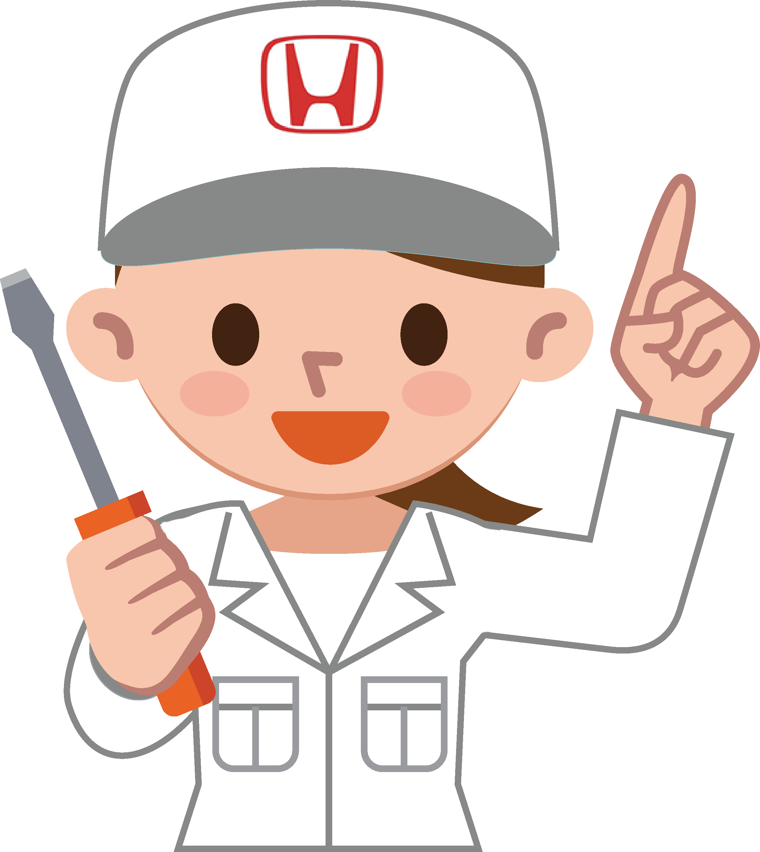 Honda - Honda Associate Cartoon (2498x2803)