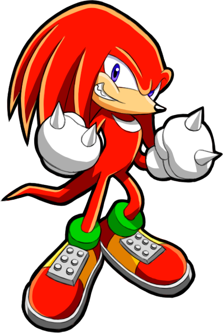 Now Obviously Since The First Game Knuckles Isn't A - Knuckles The Echidna Sonic X (445x663)