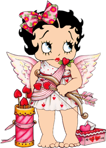 Bb Cupid - Betty Boop Glitter (511x681)