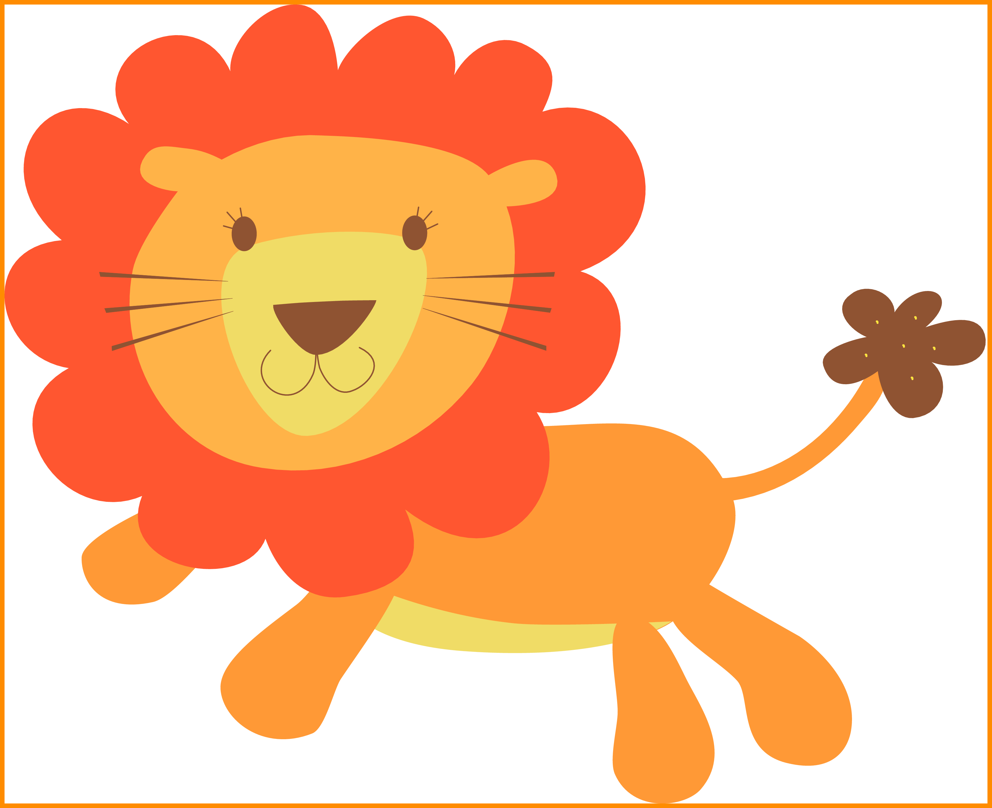 Amazing Pin By Rina Zbit On Clipart Lion Image Of Piggy - Lion Clipart (3330x2713)