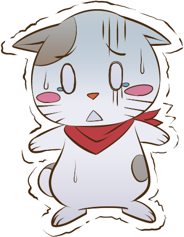 Cute Cartoon Animals Stickers Messages Sticker-6 - Sticker (393x497)