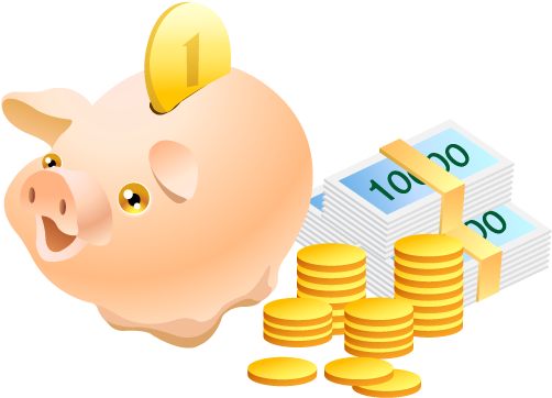 Available In 6 Sizes - Money Pig Png (512x512)