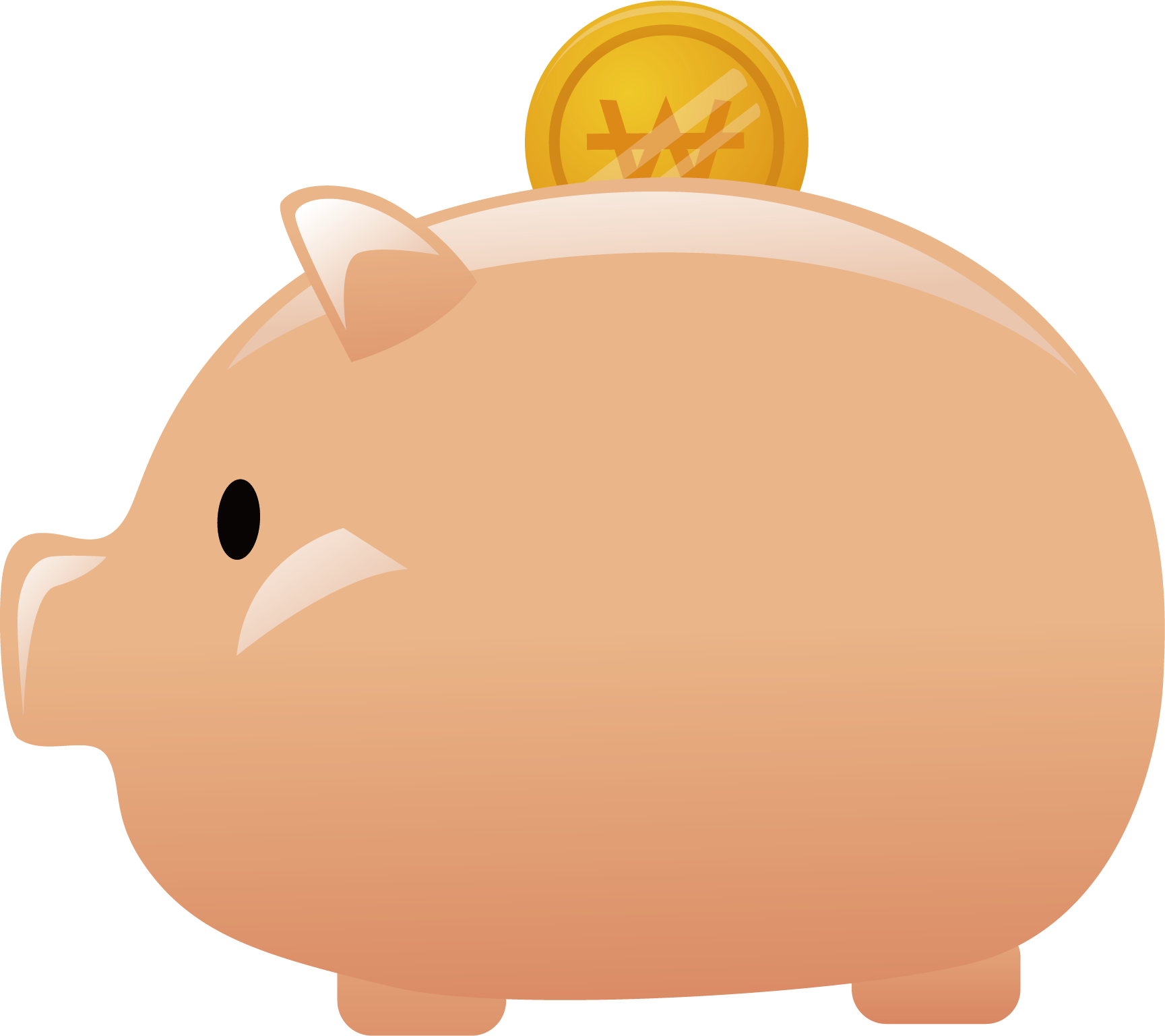 Domestic Pig Piggy Bank Computer File - Piggy Bank Png (1729x1536)