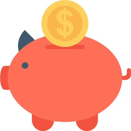 Piggy Bank Free Icon - Piggy Bank Icon Png (512x512)