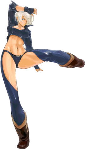 Angel Kof By Zerosilver100 On Deviantart - Angel King Of Fighters 2002 (317x500)