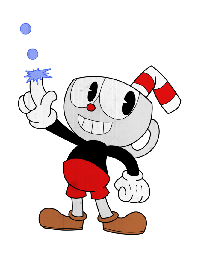 This Guy's Head Is A Cup By Missd76 - Power-up (671x890)