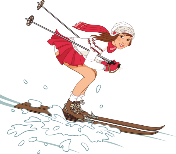 Personnages, Illustration, Individu, Personne, Gens - Ski: Master The Basics Of Skiing Quickly And Easily (600x527)