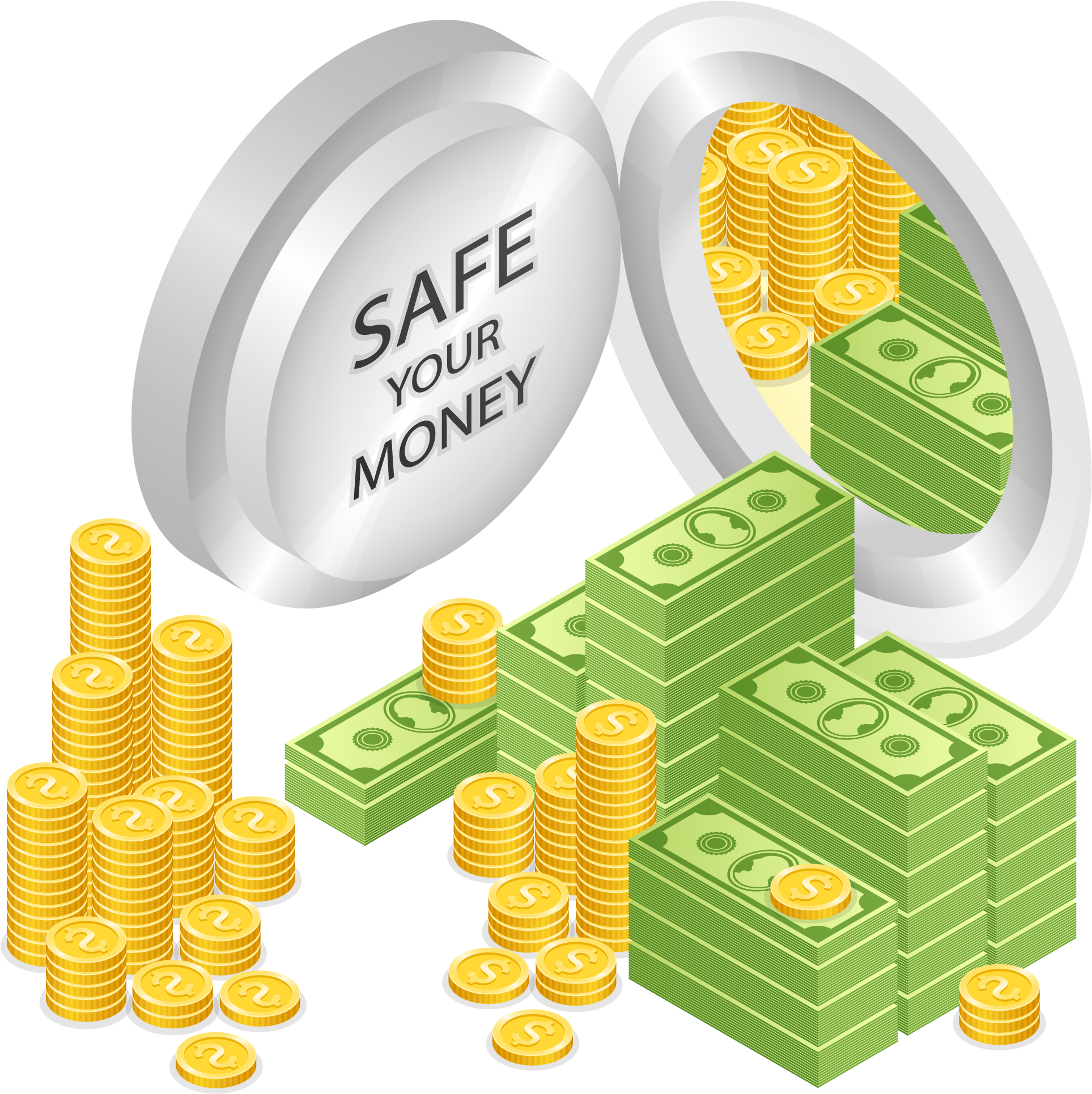 Money Safe Deposit Box Banknote Piggy Bank - Money (2100x2100)
