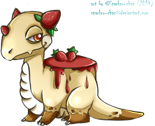 Cheesecake Dragon By Sparkru-chan - Dragon Mania Legends Fan Art (594x492)
