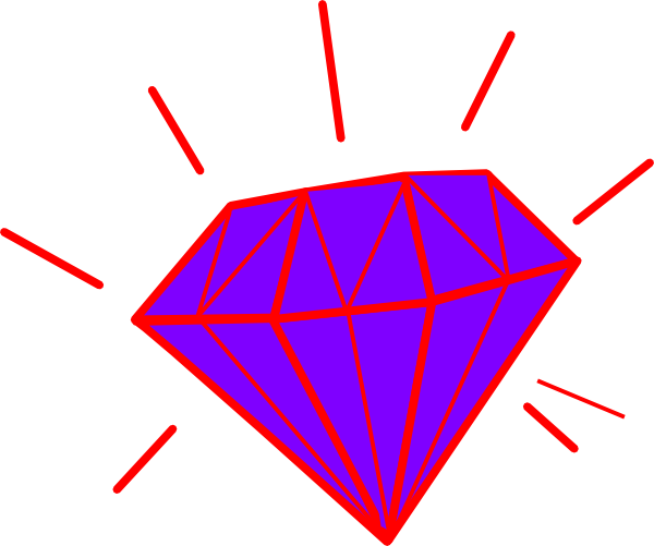 Diamant / Diamond Clip Art At Clker - Diamond (600x501)