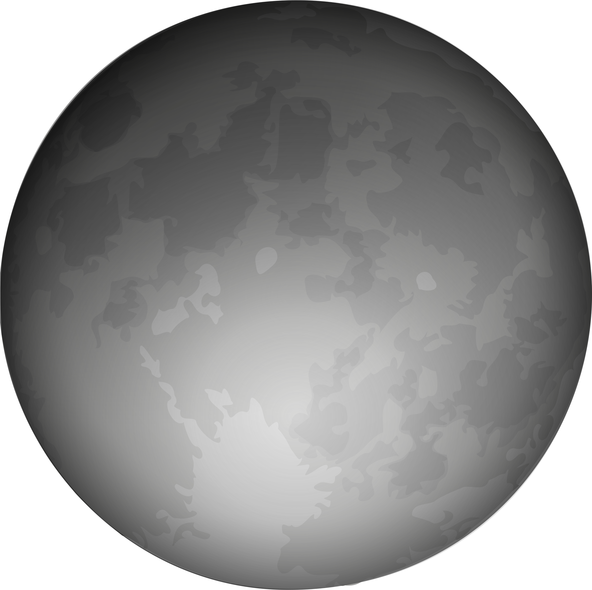 Full Moon Clip Art - Halloween (2400x2400)