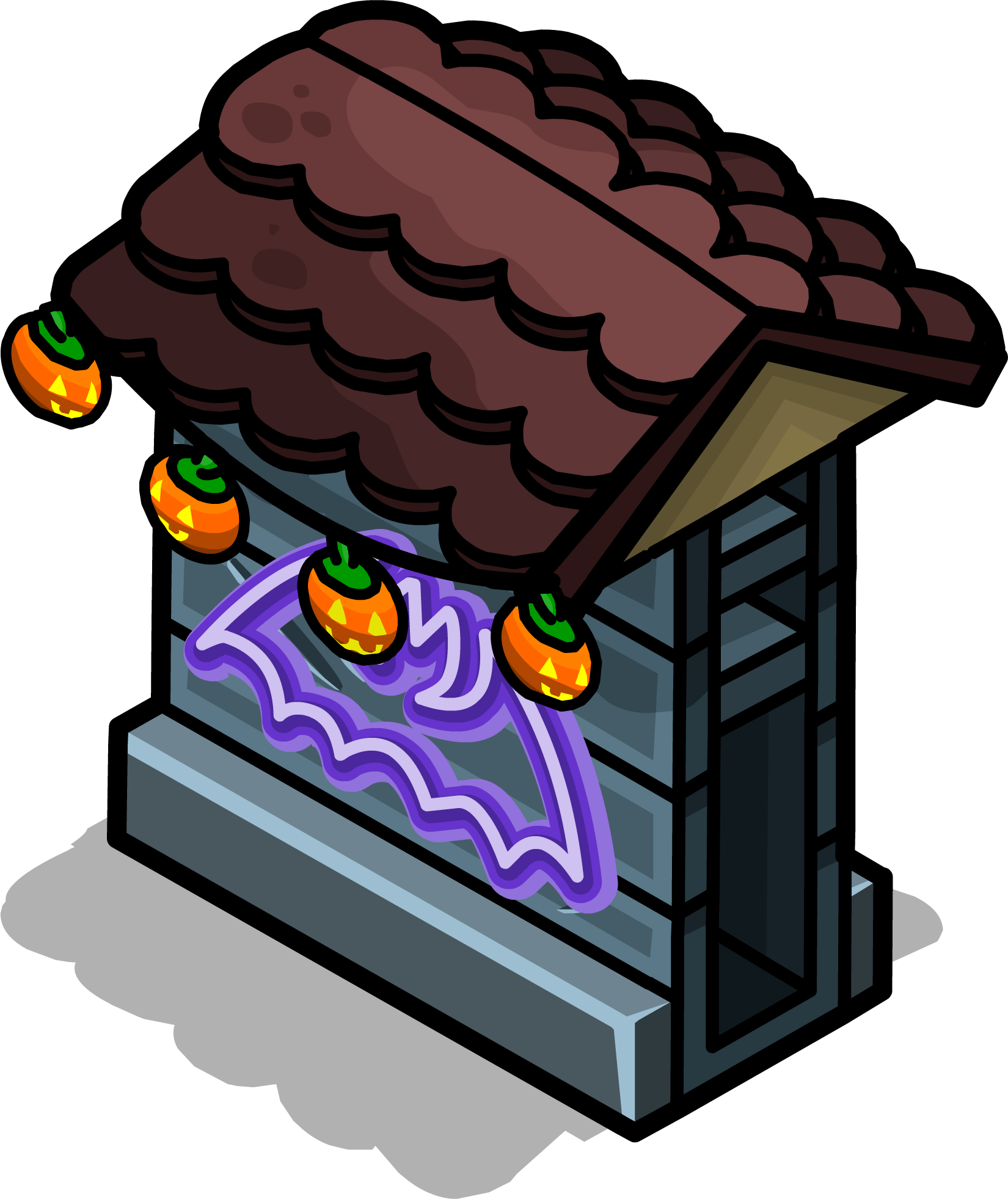 Haunted House Wall Sprite 010 - Haunted House Wall Sprite 010 (1650x1963)
