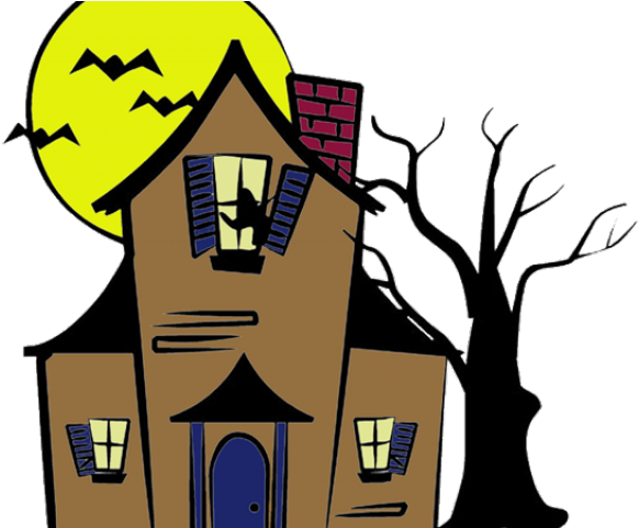 Windows Clipart Haunted House - Haunted House Drawing Easy (640x480)