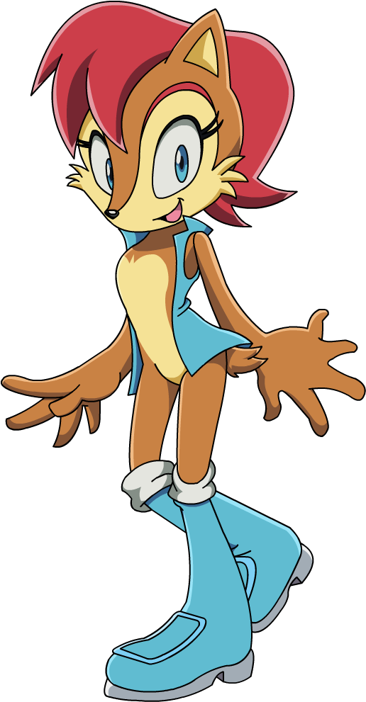 More Like Sonic And Sally In Sonic X By Sharly877 - Sally Acorn Sonic X (550x1000)