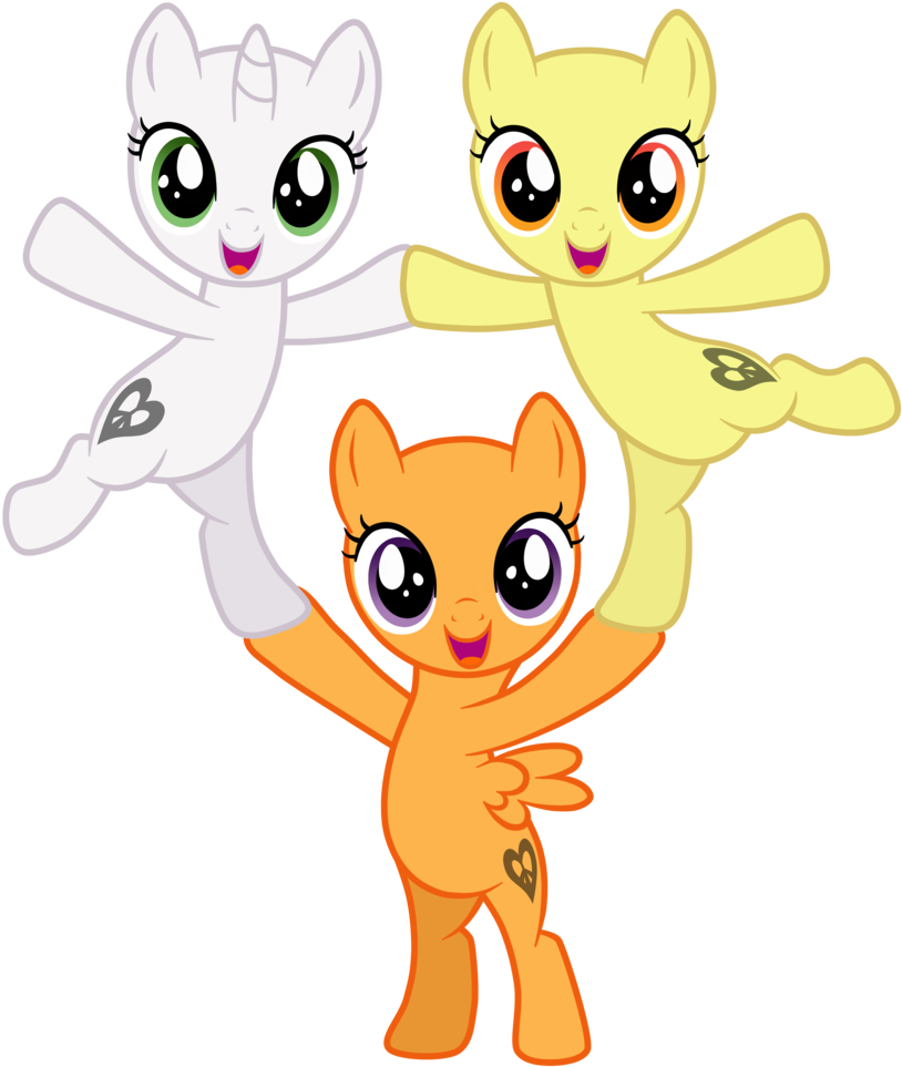 Top Images For Mlp Bleeding Base On Picsunday - Cutie Mark Crusaders Mlp (1024x1024)