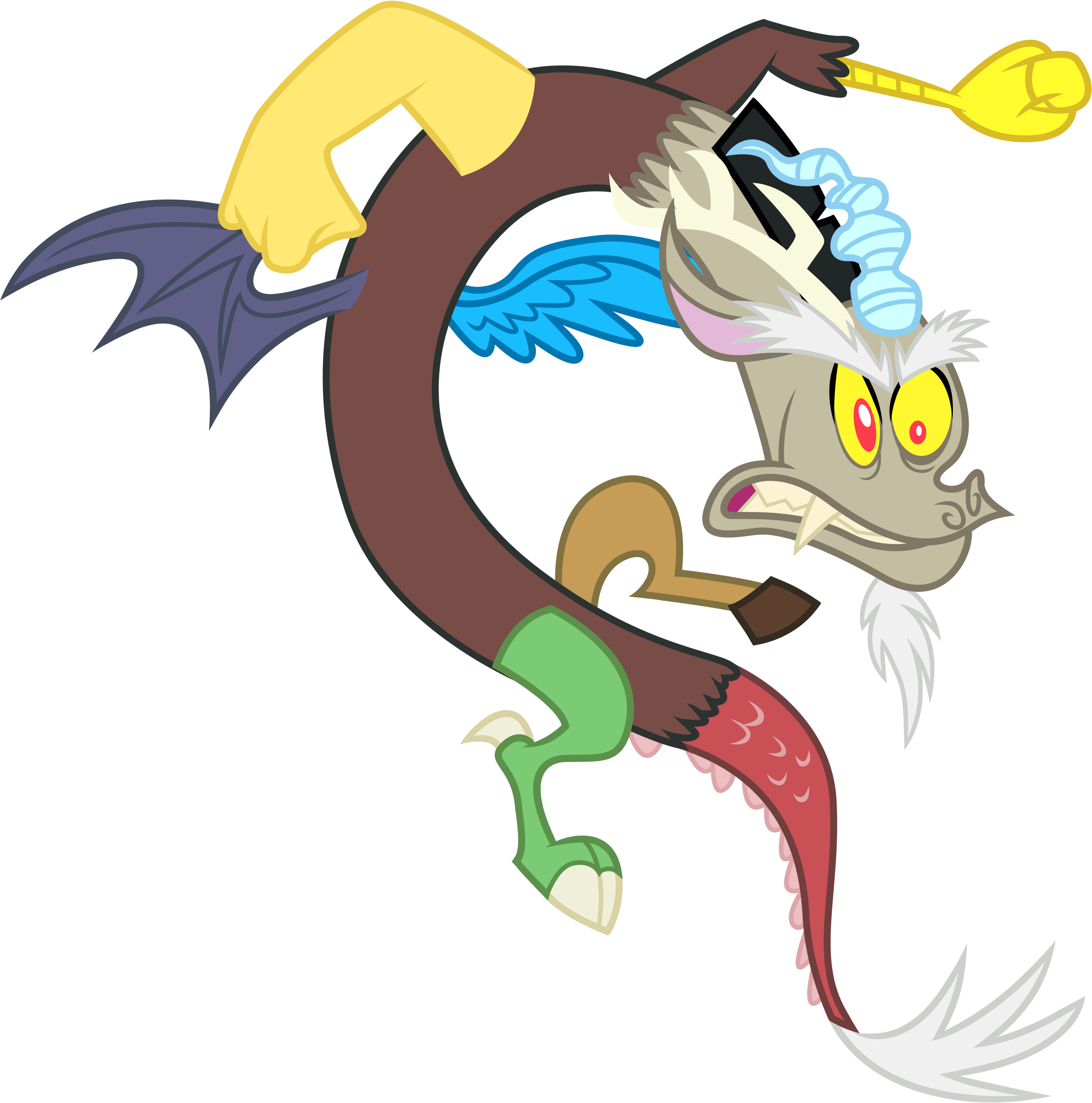 Discord - My Little Pony Discord Mad (4854x5000)