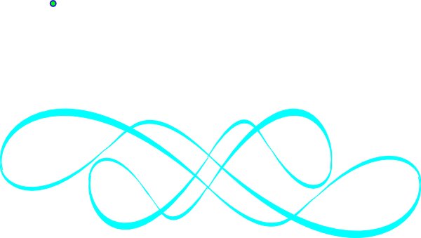 Black Fancy Swirl Lines Clip Art Vector - Fancy Swirls Blue (600x339)