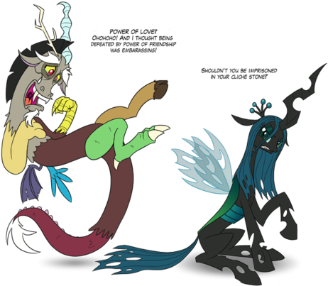 My Little Pony Friendship Is Magic Wallpaper Called - Mlp Discord As A Pony (500x409)