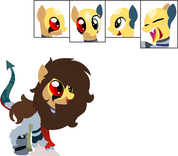 Chimera Pony Custom By Guajorite On Deviantart - Cartoon (747x637)