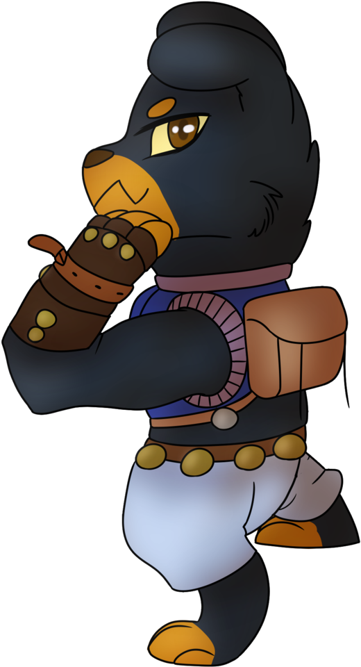 Chimera-tea, Backpack, Clothes, Diamond Dog, Gloves, - Cartoon (686x1024)