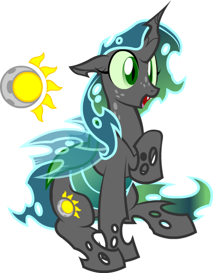 The 'mark' Is Not A True Cutiemark, But A Magical Illusion - My Little Pony Chrysalis His Daughter (435x558)