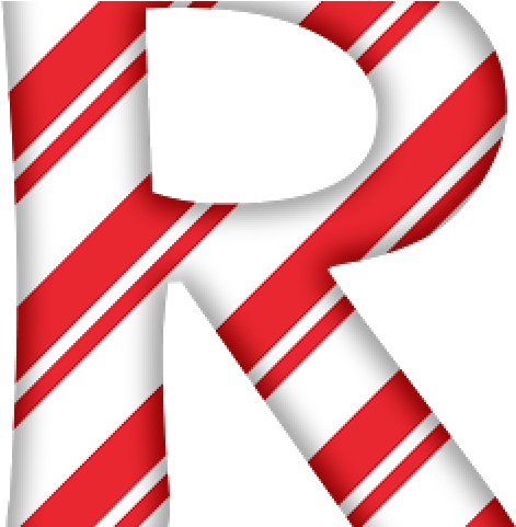 Candy Cane Clipart - Free Printable Candy Cane Letters (640x480)