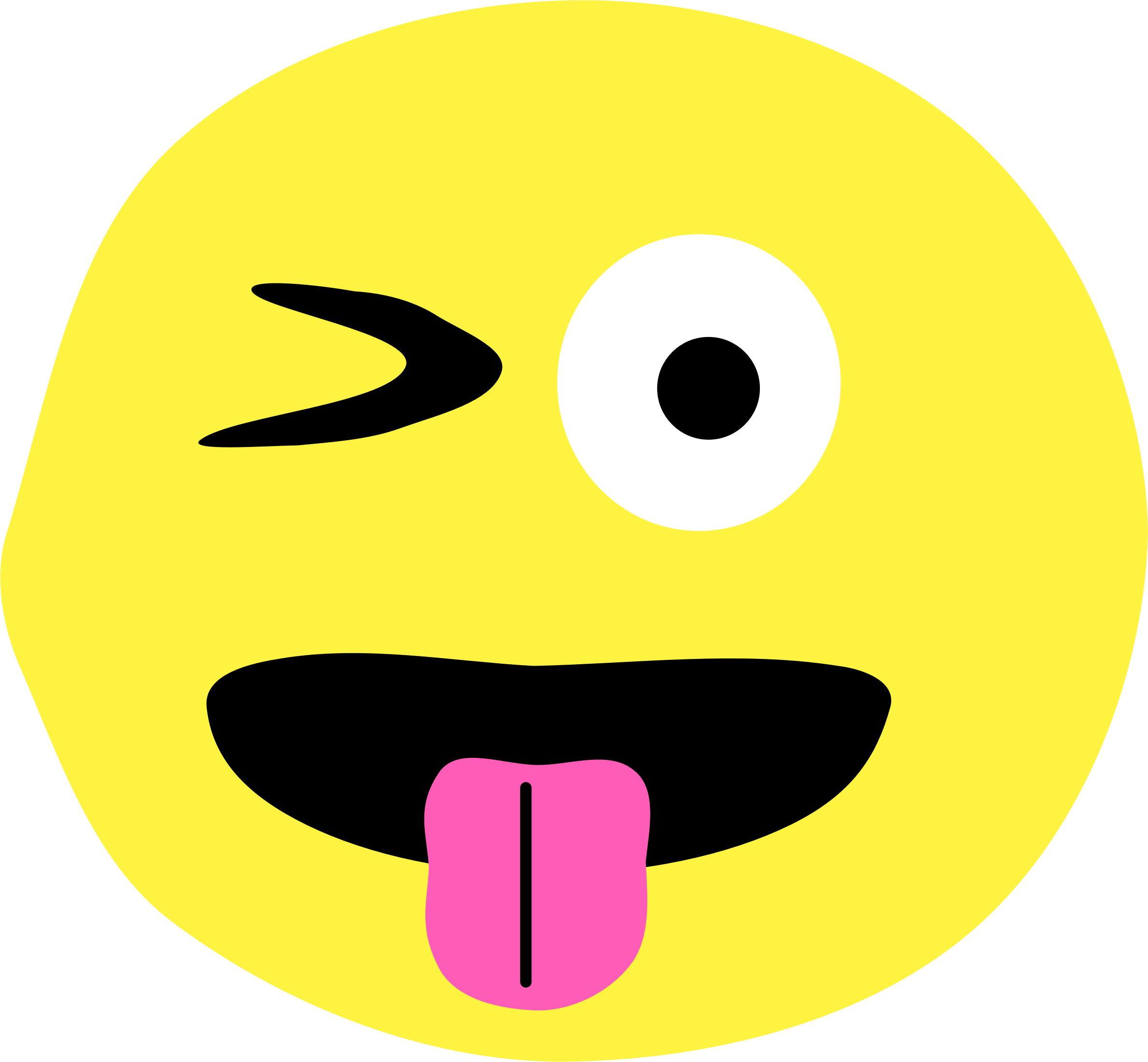 Download - Emoji Silhouette (2378x2200)
