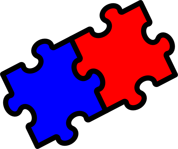Interlocking Puzzle Clipart Kid - Puzzle Pieces Clip Art (600x502)