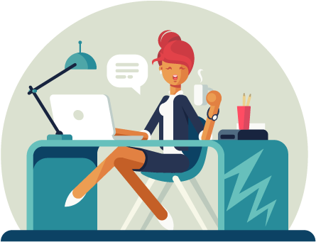 D2l Customer Service - Study Flat Design Gif (570x350)