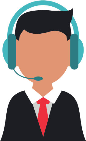Man Call Center - Vector Graphics (550x550)