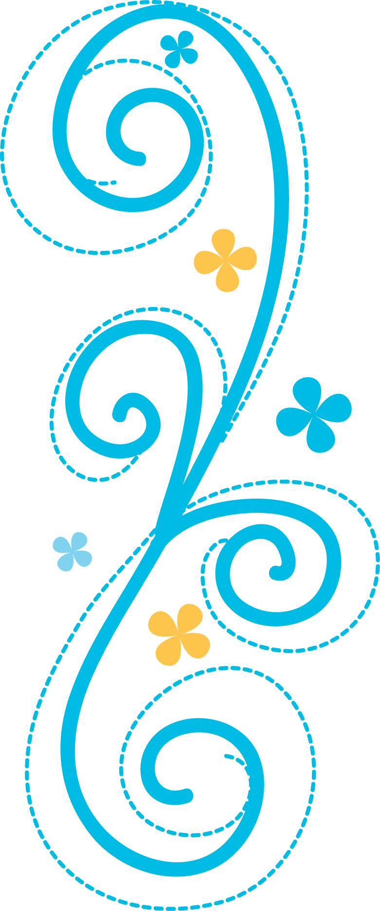 Aqua Swirl Clip Art At Clker - Aqua Swirl (781x1869)