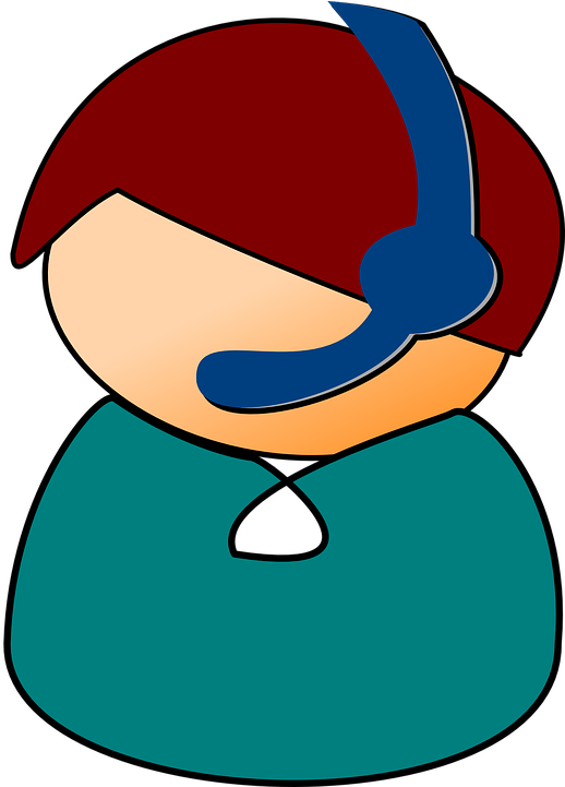 Collection Of Call Center Images - Call Center Headset Cartoon (530x720)