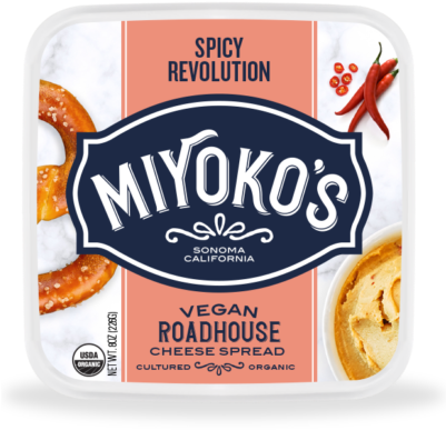 Spicy Revolution Vegan Cheese Roadhouse Spread - Miyokos Butter (400x400)