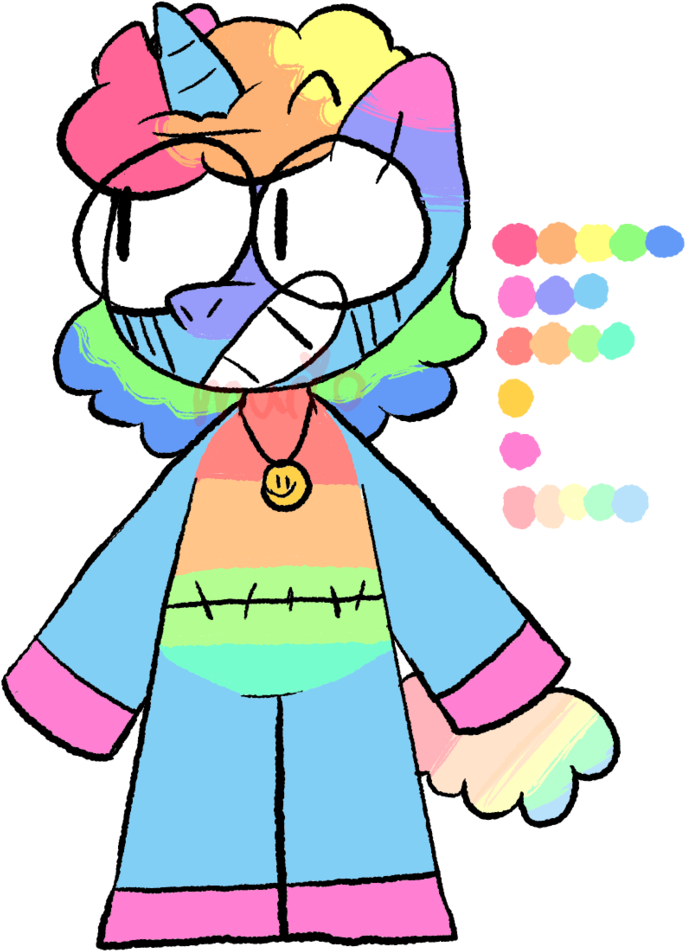 Rainbow Unicorn [dt] By Spacescoob - Cartoon (769x1038)
