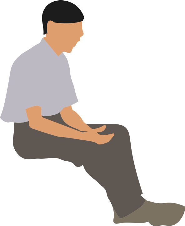 Free Download Vector Editor Software Alternative Clipart - Sitting (591x843)