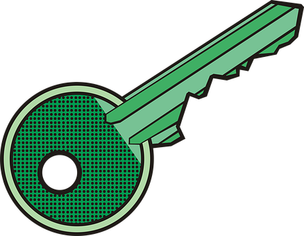 Key, Keychain, Lock, Drawing, Graphics - Desenho De Chave De Porta (438x340)