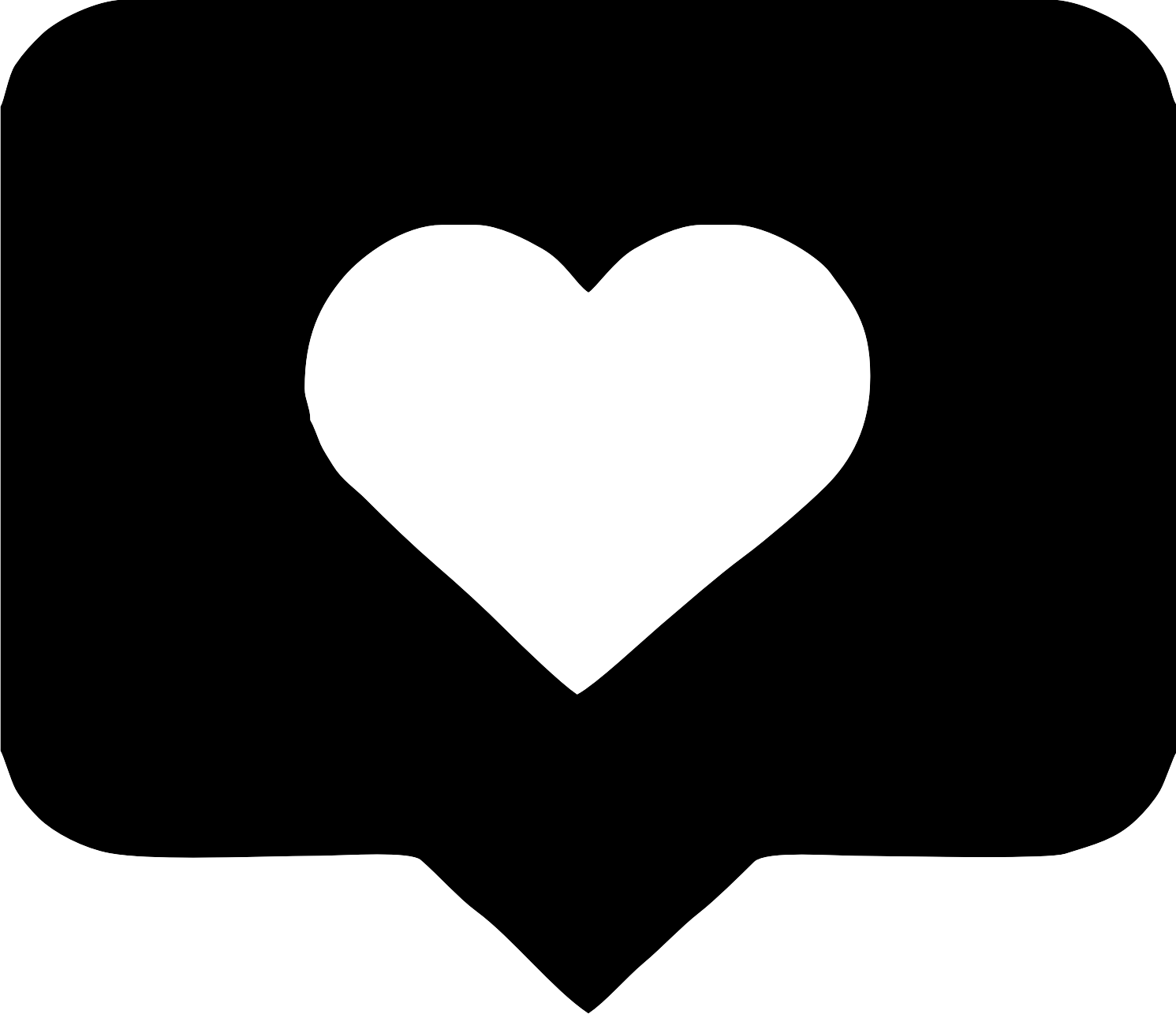 Computer Icons Heart Speech Balloon Instagram - Instagram Like Png White (1491x1286)