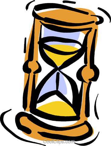 Hourglass Royalty Free Vector Clip Art Illustration - Eieruhr Clipart (367x480)