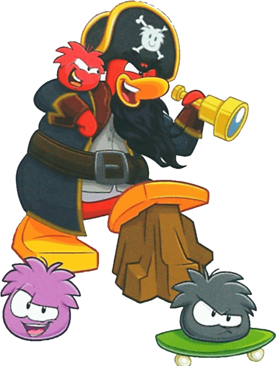 Club Penguin Wiki - Capitan Rockhopper Club Penguin (579x754)
