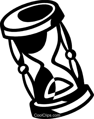 Hourglass Royalty Free Vector Clip Art Illustration - Ampulheta Vetor Png (377x480)