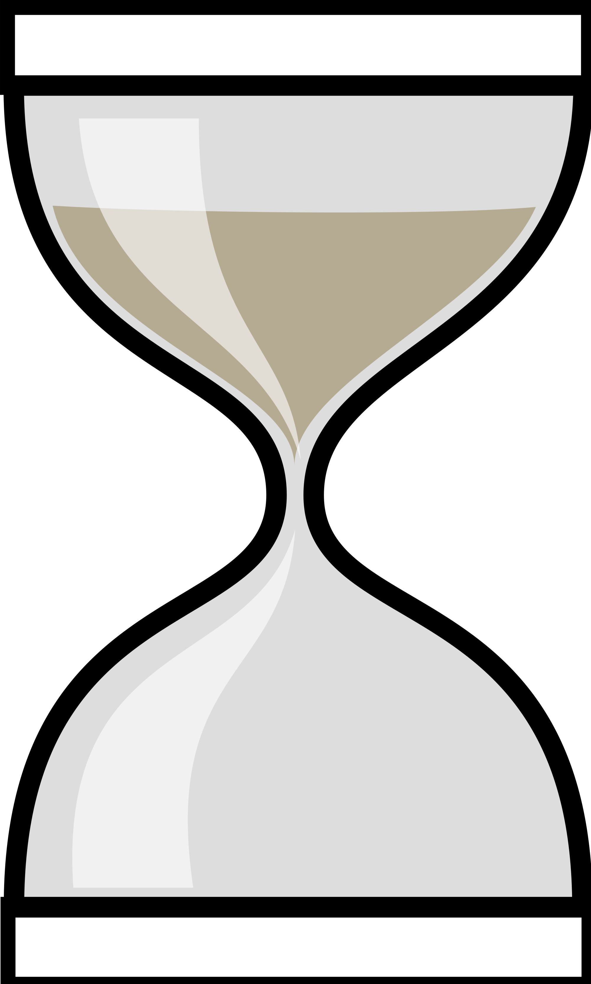 File - Greenhourglass Up - Svg - 2d Hourglass (2000x3333)