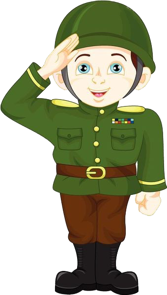 Soldier Salute Cartoon Military - Cartoon Soldier Saluting (551x600)