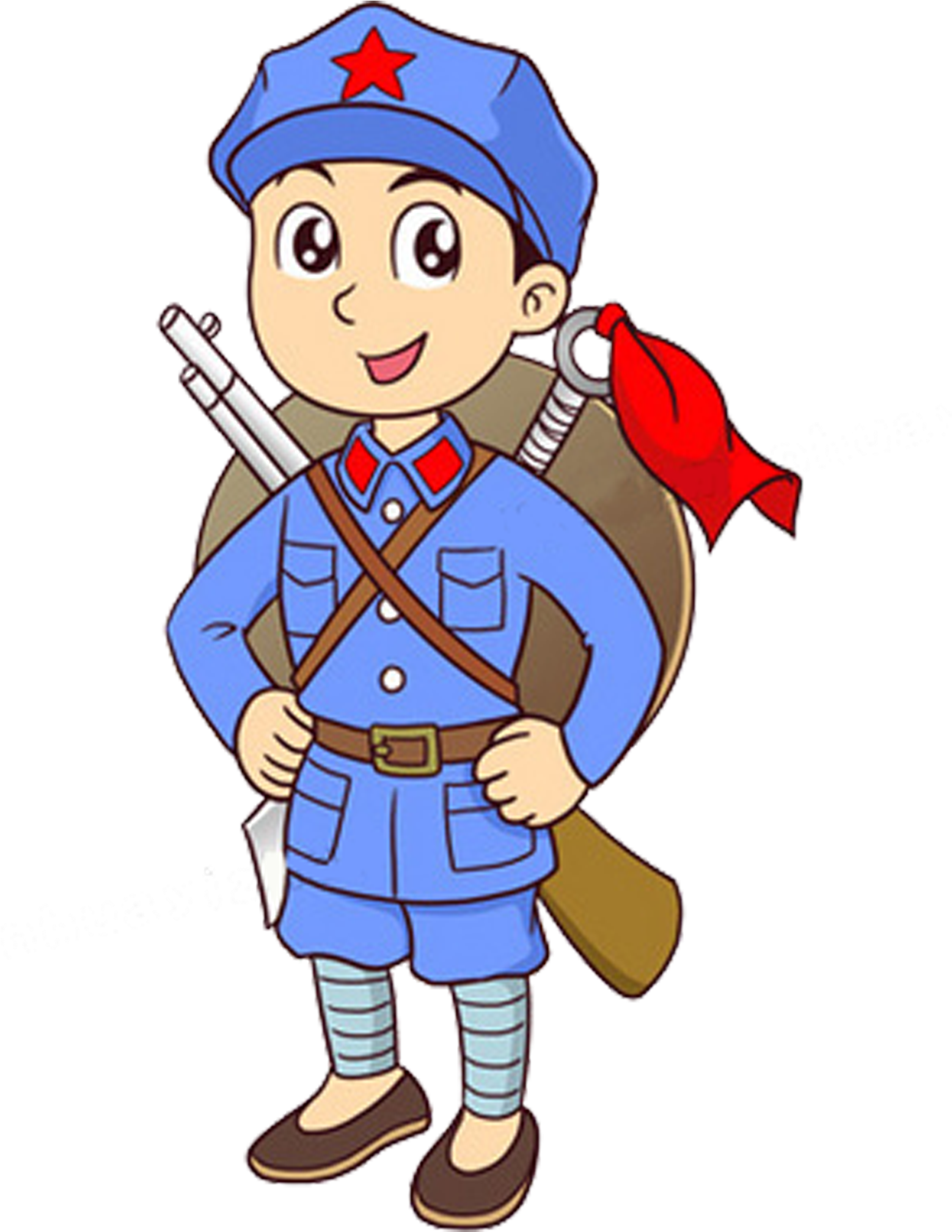 Jiangxi Long March Chinese Red Army Q-version - Soldier (1772x2362)