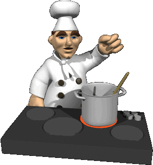 General George Washington Dined At Fraunces Tavern - Chef Gif Animation (350x350)