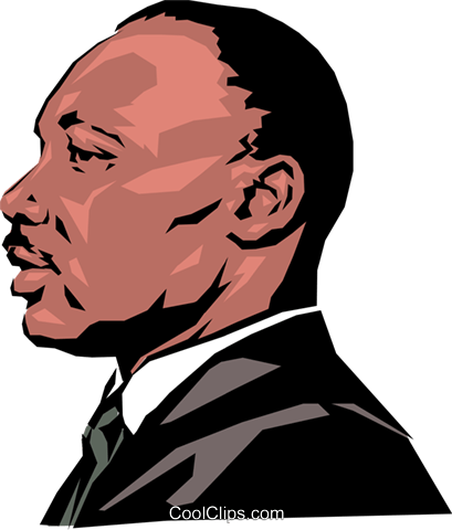 Martin Luther King Royalty Free Vector Clip Art Illustration - Martin Luther King Png (409x480)
