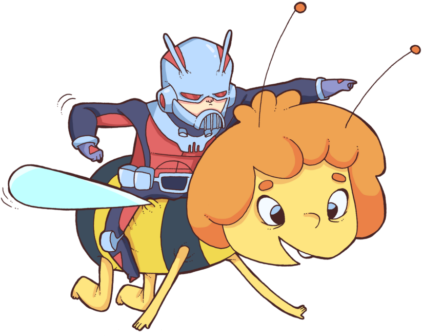Ant Man Vs Maya By Lost Angel Less - Cartoon (900x711)