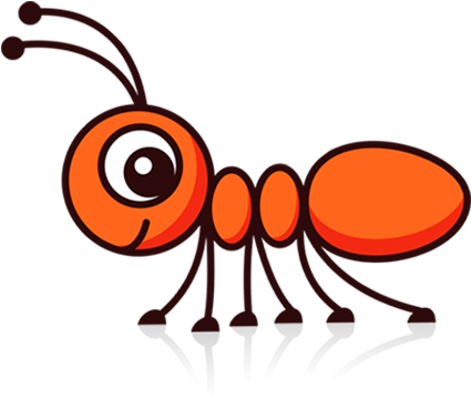 Ant Png Image Background - Ants Line Cartoon Png (468x377)