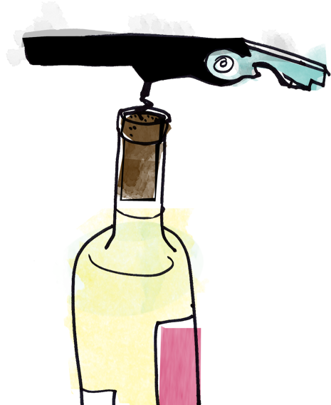 Keep Twisting The Corkscrew Until The Worm Is Completely - Glass Bottle (471x592)