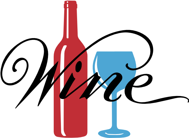 Wine With Bottle And Glass Wall Decal - Bottle (700x576)